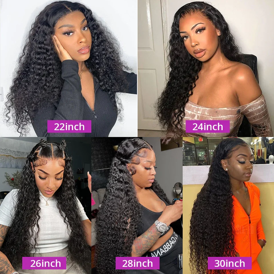 13x6 HD Full Lace Frontal Wigs Invisible HD Lace Curly Front Wigs Pre Bleached Knots Plucked Hairline - Image 9