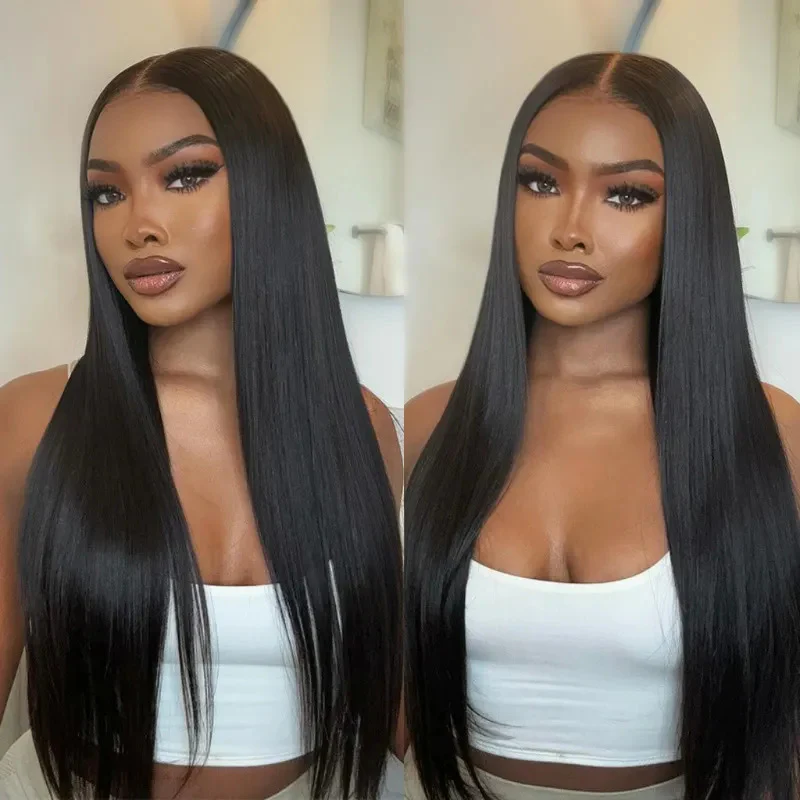 2Wigs $189 | Highlight Brown Blonde Straight HD Lace Wig + Natural Color Straight Wig Special Offer - Image 3