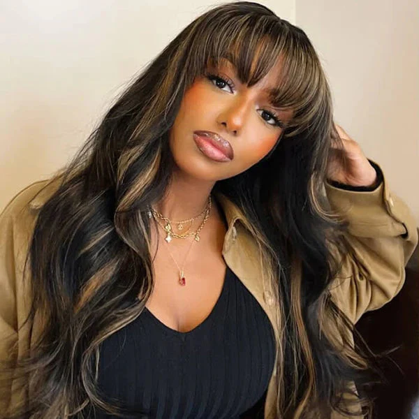 2Wigs $189 | Water Wave Glueless Lace Wig + Highlight Blonde Body Wave Wig With Bangs Special Offer - Image 5