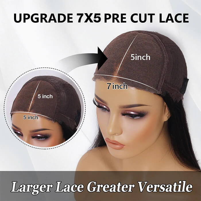 7X5 Pre Cut Wigs Glueless Deep Wave Human Hair Wigs HD Lace Closure Wigs - Image 3