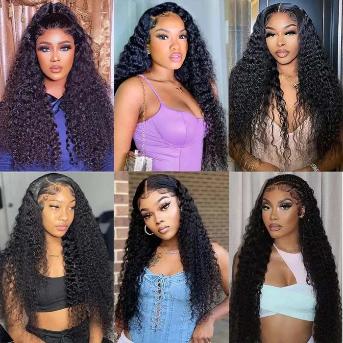 Kinky Curly Virgin Hair Weave 3 Bundles With 13*4 Lace Frontal - Image 8