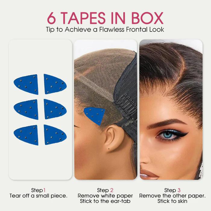Pre All Drawstring 13x4 Lace Frontal Brown Blonde Highlights Water Wave Glueless Wig Special Offer - Image 7