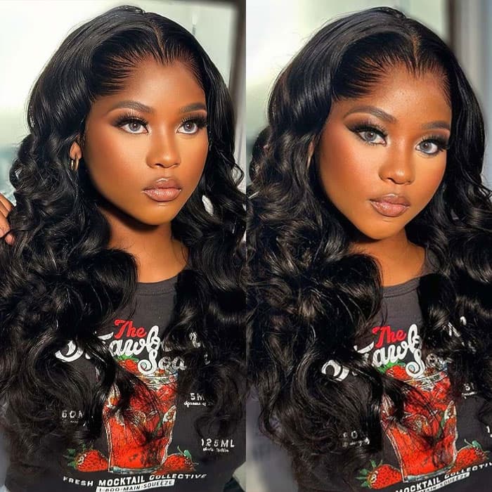 Lagos Hairline Body Wave Glueless Human Hair Wigs Widows Peak 13x4/13x6 HD Lace Front Wig - Image 5