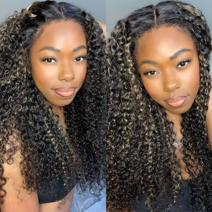 NEW Kinky Curly 4C Edges Realistic Hairline 8x5/360 Pre Cut HD Lace Frontal Glueless Human Hair Wigs - Image 8