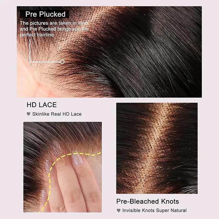 300% Density Popping Curly Glueless HD Lace Front Wig Pre Bleached Ready To Go Human Hair Wigs - Image 10