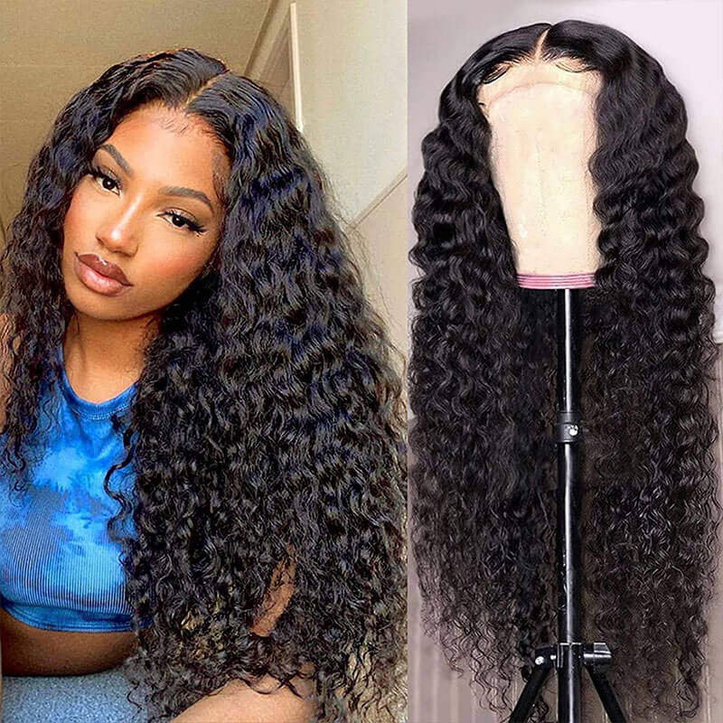 Subella Hair Deep Wave HD Transparent Lace Wigs 13*4 Frontal Wigs Human Hair Wigs - Image 3