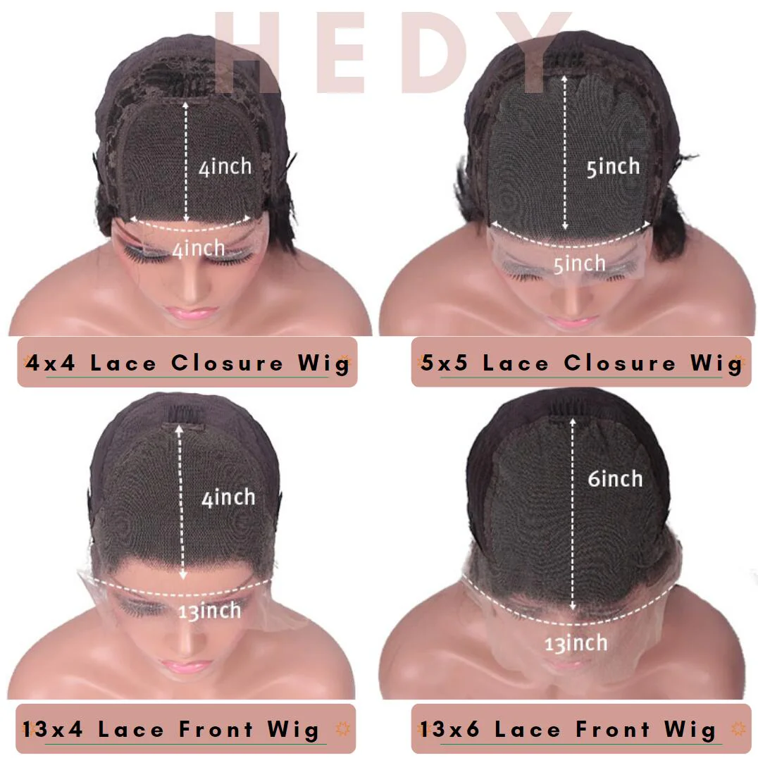 New In --Yellow Short Bob Wig 13x4 HD Lace Front Wigs Pre Plucked Glueless Wig - Image 5